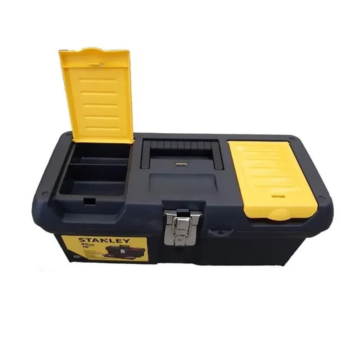 CAJA 16" STANLEY PLÁSTICA CON BANDEJA - Image 2