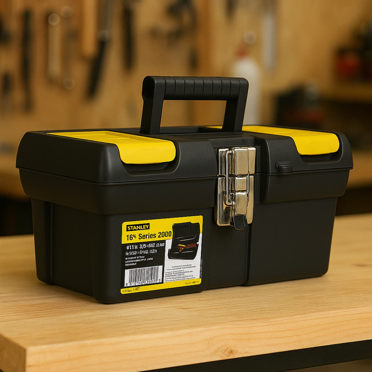 CAJA 16" STANLEY PLÁSTICA CON BANDEJA