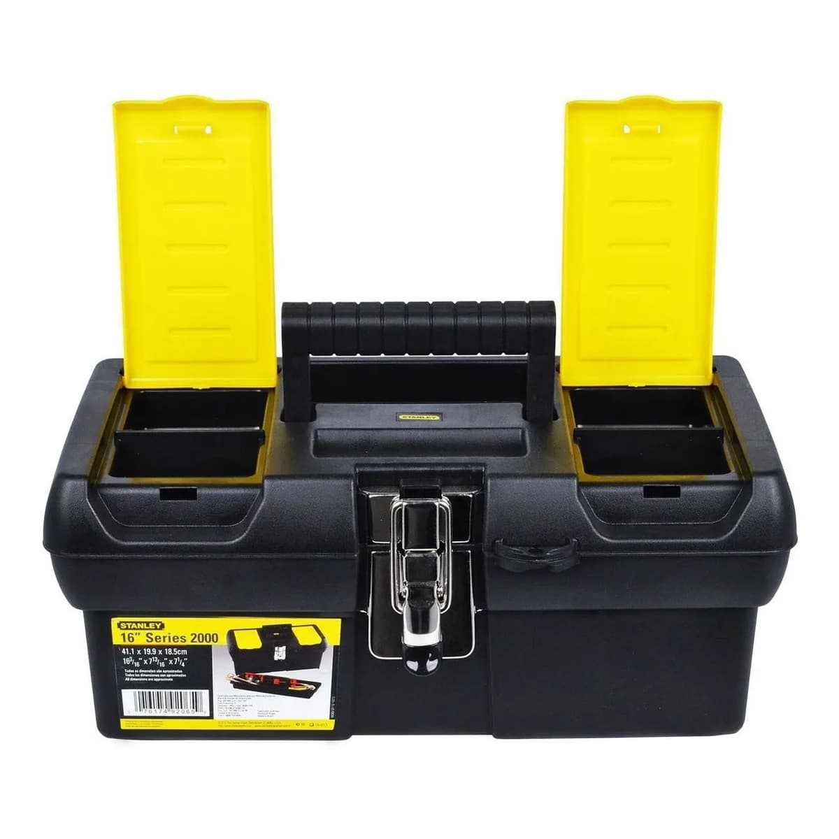 CAJA 16" STANLEY PLÁSTICA CON BANDEJA - Image 4